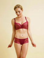 Francesca Mini Corset Bra, Petites, Extra Wide Band, Push-Up, Lace