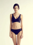 Jamie Wire-Free Bra, Petite, Light Push-Up, Deep-Plunge, AA Cups