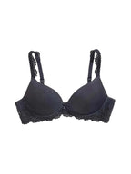 Yvonne Black Bra, Smooth Cup, Petite, Light Push-Up, T-Shirt Bra