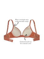 Lenna Demi-Cup Bra, Petite, Molded Cup, Contoured Padding, T-Shirt Bra
