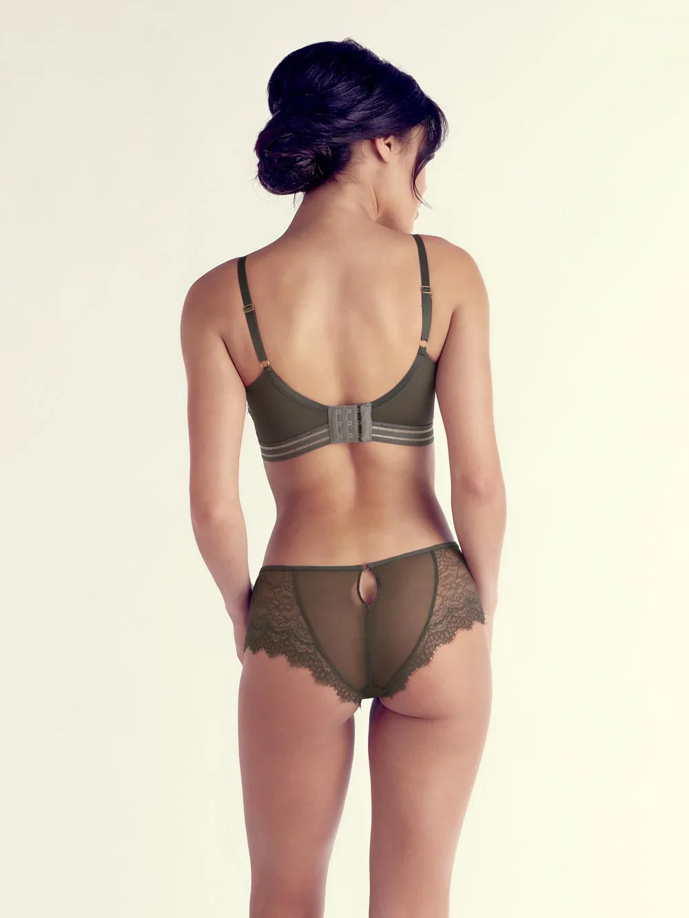 Caroline Wire-free Bra, Lightly Lined Cups, Petite, Bralette, Lace