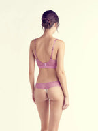 Gillian Wire-free Bra, Petite, Deep-plunge, Light Contoured Cup, Lace