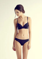 Heather Contoured, Petite, Push-Up Bra, Lace Back Detail, Smooth Cup