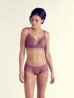 Caroline Wire-free Bra, Lightly Lined Cups, Petite, Bralette, Lace