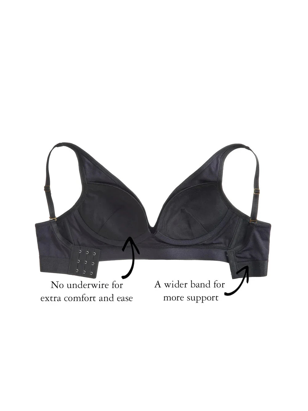 Jamie Wire-Free Bra, Petite, Light Push-Up, Deep-Plunge, AA Cups