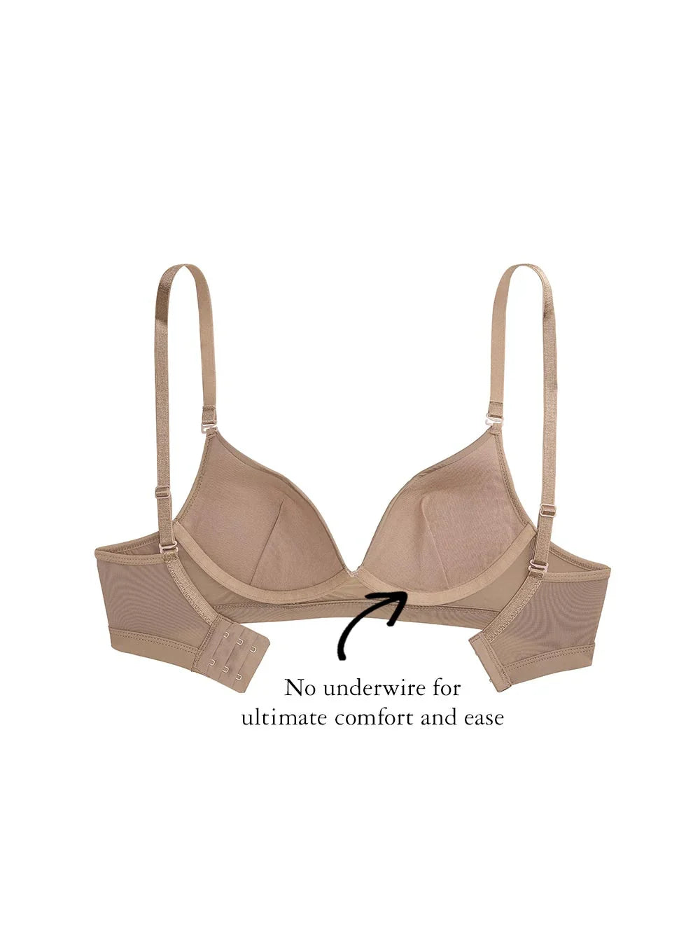Gina Wire-free Bra, Petite, Smooth Cup, Light Push-Up, Wide Band