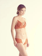 Coree Deep-Plunge Bra, Petite, Removable Push-Up Pads, Underwire, Lace
