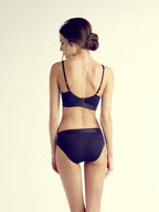 Jamie Wire-Free Bra, Petite, Light Push-Up, Deep-Plunge, AA Cups