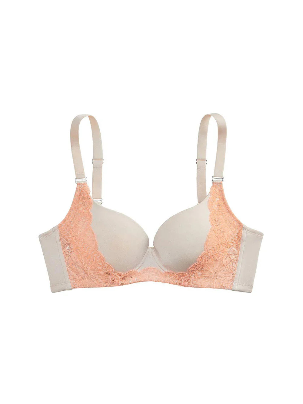 Abigail Contoured Bra, Petite, Smooth Cup, Push-Up Cups, Wide Band