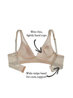 Taylor Wire-free Bra, Petite, Lightly Lined, Wide Band, Bralette
