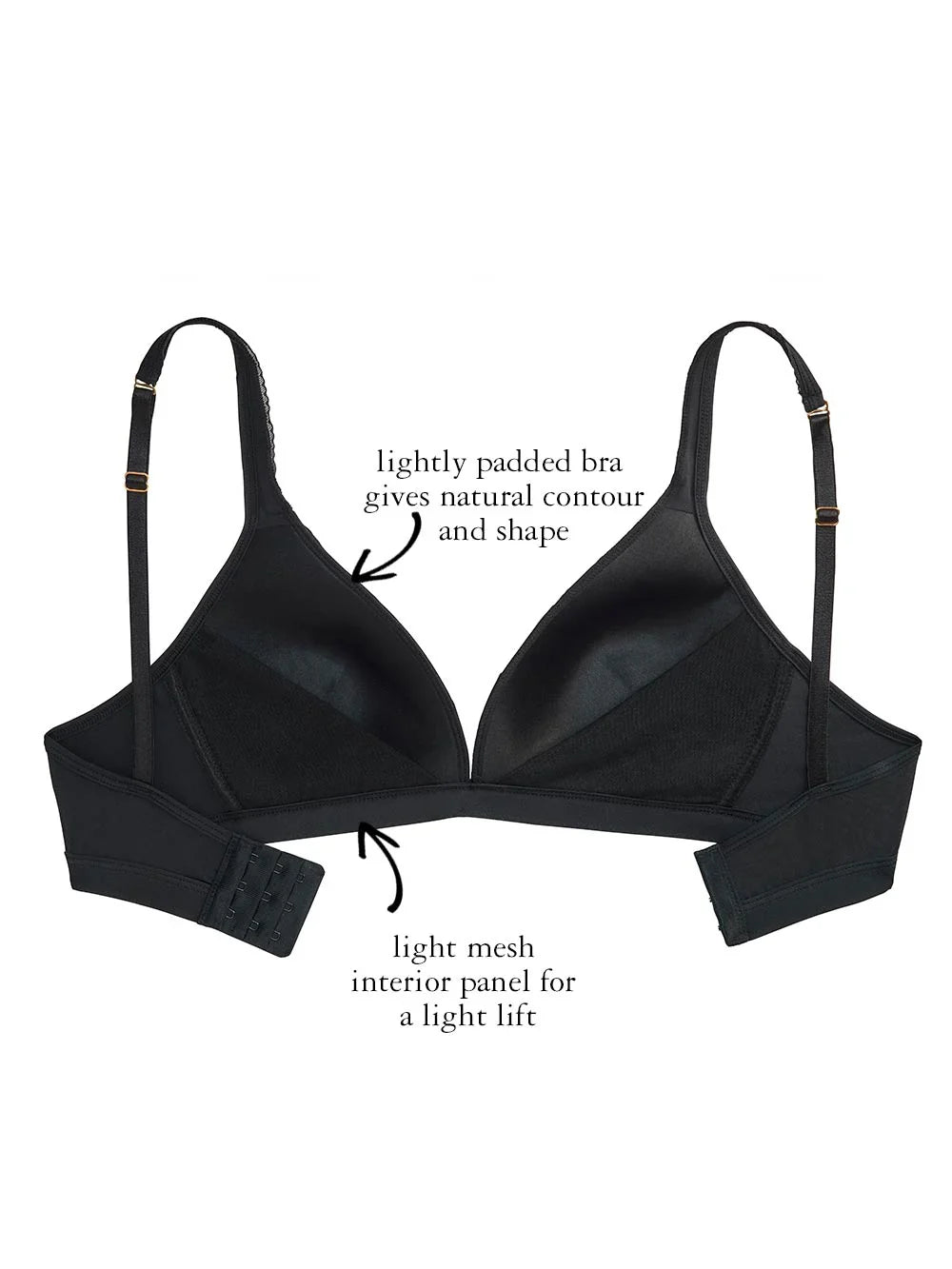 Erika Wire-free Bra, Petite, Lightly Padded, Smooth Cup, T-Shirt Bra