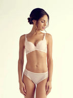 Elaine Demi-Cup Bra, Petite, Soft-Cups, Removable Push-Up Pads, Lace