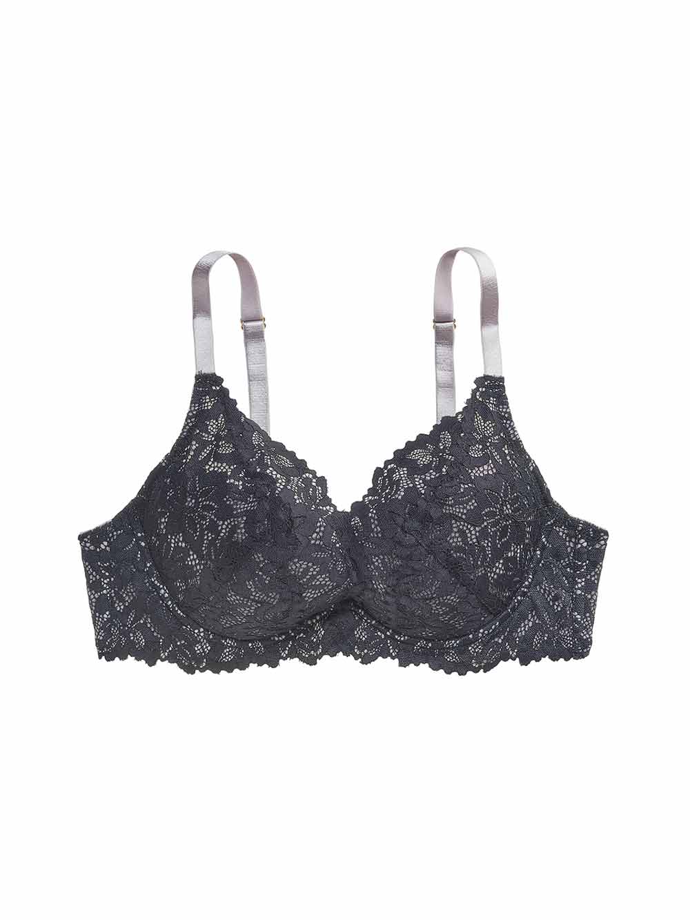 Coree Deep-Plunge Bra, Petite, Removable Push-Up Pads, Underwire, Lace