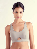 Adah Wire-free Bra, Petite, Contoured, Push-up, Racerback Sports Bra